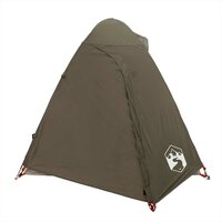 Koepeltent 2-persoons waterdicht bruin 7