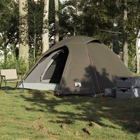 Koepeltent 3-persoons waterdicht bruin 3