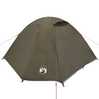 Koepeltent 3-persoons waterdicht bruin 5