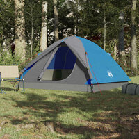 Koepeltent 6-persoons waterdicht blauw 3