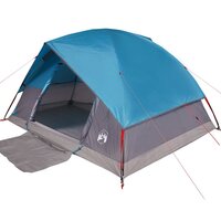 Koepeltent 6-persoons waterdicht blauw 6