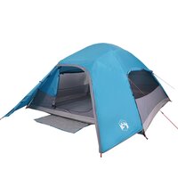 Koepeltent 4-persoons waterdicht blauw 3