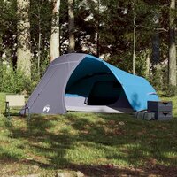 Koepeltent 4-persoons waterdicht blauw 3