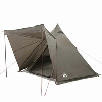 Tipi Tent 6-persoons waterdicht bruin 3