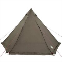 Tipi Tent 6-persoons waterdicht bruin 6