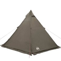 Tipi Tent 6-persoons waterdicht bruin 9