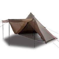 Tipi Tent 8-persoons waterdicht bruin 2