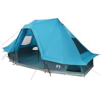 Tipi Tent met dak met opslag Blauw 466 x 310 x 240 cm taft 2