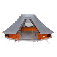 Tipi Tent met dak Grijs en Oranje 466 x 310 x 240 cm taft 4