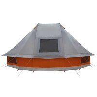 Tipi Tent met dak Grijs en Oranje 466 x 310 x 240 cm taft 6