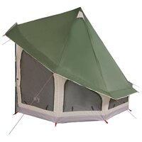 Tipi Tent met dak met opslag Groen 404 x 370 x 270 cm taft 5
