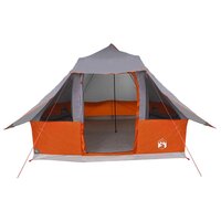 Tipi Tent met dak Grijs en Oranje 358 x 296 x 258 cm taft 4