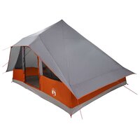 Tipi Tent met dak Grijs en Oranje 364 x 281 x 257 cm taft 2