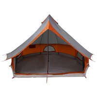 Tipi Tent met dak Grijs en Oranje 400 x 346 x 250 cm taft 4