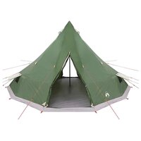 Tipi Tent met dak met opslag Groen 560 x 560 x 300 cm taft 4