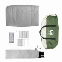 Tipi Tent met dak met opslag Groen 560 x 560 x 300 cm taft 9
