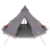 Tipi Tent met dak Grijs en Oranje 560 x 560 x 300 cm taft 4