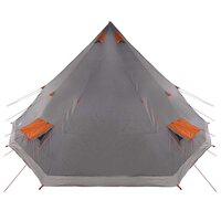 Tipi Tent met dak Grijs en Oranje 560 x 560 x 300 cm taft 5