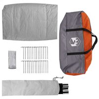Tipi Tent met dak Grijs en Oranje 560 x 560 x 300 cm taft 9