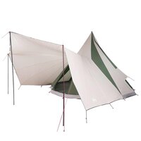 Tipi Tent met dak met opslag Groen 510 x 690 x 330 cm taft 2