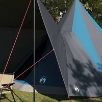 Tipi Tent met dak met opslag Blauw 510 x 690 x 330 cm taft 3