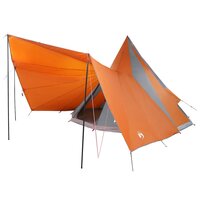 Tipi Tent met dak Grijs en Oranje 510 x 690 x 330 cm taft 2