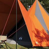 Tipi Tent met dak Grijs en Oranje 510 x 690 x 330 cm taft 3