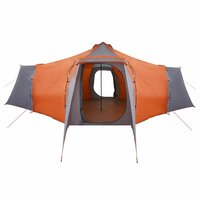 Tipi Tent met dak Grijs en Oranje 492 x 492 x 275 cm taft 4