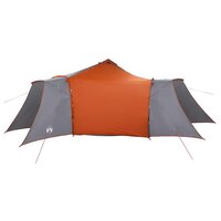 Tipi Tent met dak Grijs en Oranje 492 x 492 x 275 cm taft 5