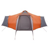 Tipi Tent met dak Grijs en Oranje 492 x 492 x 275 cm taft 6