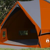 Tipi Tent voor 10 Personen Grijs en Oranje 490 x 410 x 210 cm 3