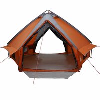 Tipi Tent 8-Persoon Grijs en Oranje 490 x 410 x 210 cm 5