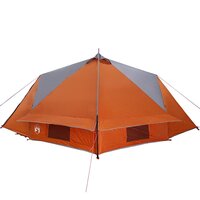Tipi Tent 8-Persoon Grijs en Oranje 490 x 410 x 210 cm 6