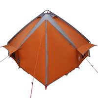 Tipi Tent 8-Persoon Grijs en Oranje 490 x 410 x 210 cm 7