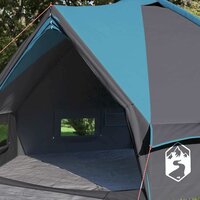 Tipi Tent voor 6 Personen Blauw en Grijs 431 x 366 x 185 cm 3