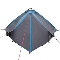 Tipi Tent voor 6 Personen Blauw en Grijs 431 x 366 x 185 cm 7