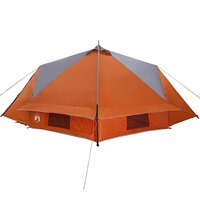 Tipi Tent voor 6 Personen Grijs en Oranje 490 x 410 x 210 cm 6