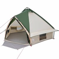 Tipi Tent voor 4 Personen Groen en Grijs 490 x 410 x 210 cm 2