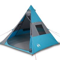 Tipi Tent 7-persoons waterdicht blauw 2