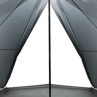 Tipi Tent voor gezin 8-persoons waterdicht grijs en oranje 7