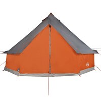 Tipi Tent voor gezin 8-persoons waterdicht grijs en oranje 7