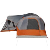 Tipi Tent voor gezin 8-persoons waterdicht grijs en oranje 8