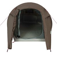 Tunneltent 2-persoons waterdicht bruin 6