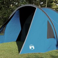 Tunnel Tent 4-Person met dak Blauw en Grijs 778 x 356 x 210 cm 3