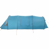 Tunnel Tent 4-Person met dak Blauw en Grijs 778 x 356 x 210 cm 7