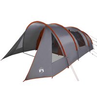 Tunnel Tent 5-Person met dak Grijs en Oranje 778 x 356 x 210 cm 2