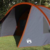 Tunnel Tent 5-Person met dak Grijs en Oranje 778 x 356 x 210 cm 3