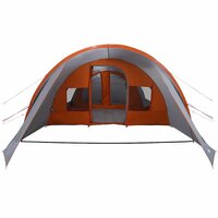 Tunnel Tent 5-Person met dak Grijs en Oranje 778 x 356 x 210 cm 5