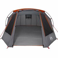 Tunnel Tent 3-Person met dak Grijs en Oranje 328 x 228 x 115 cm 5