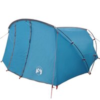 Tunnel Tent 4-Person met dak Blauw en Grijs 318 x 275 x 140 cm 4